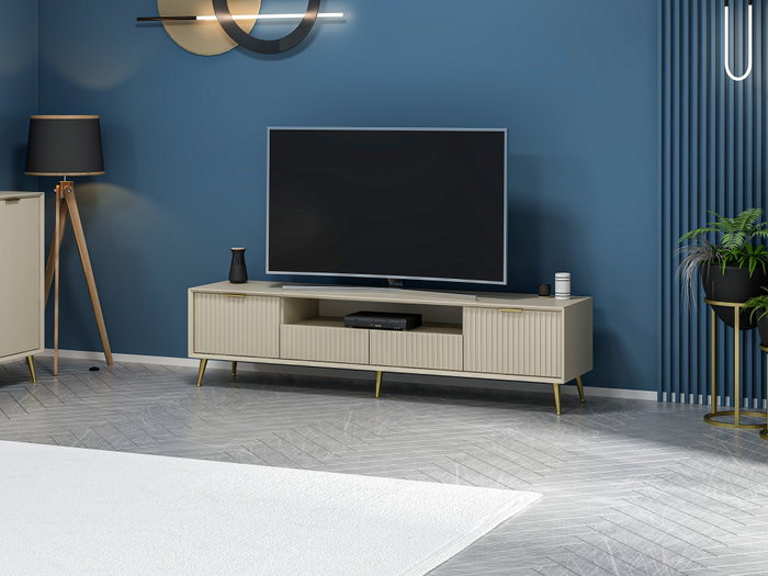 Hanah Home Soporte de TV Luxe Arenisca Hanah Home Soporte de TV Luxe Arenisca